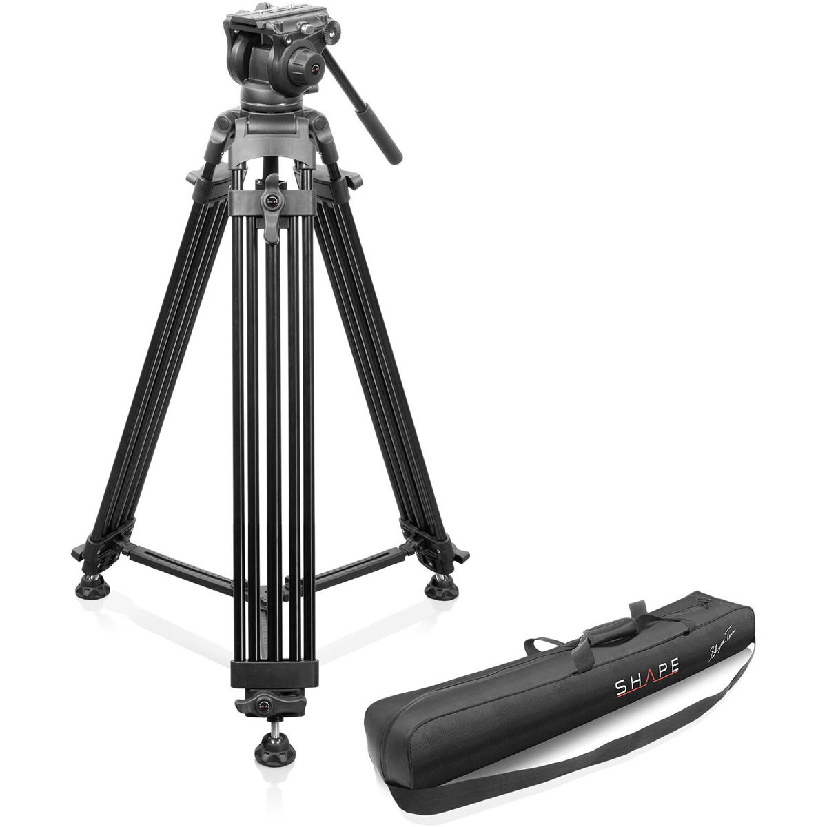 

Shape 4-Section Aluminum Video Tripod with 75mm Bowl Fluid Head