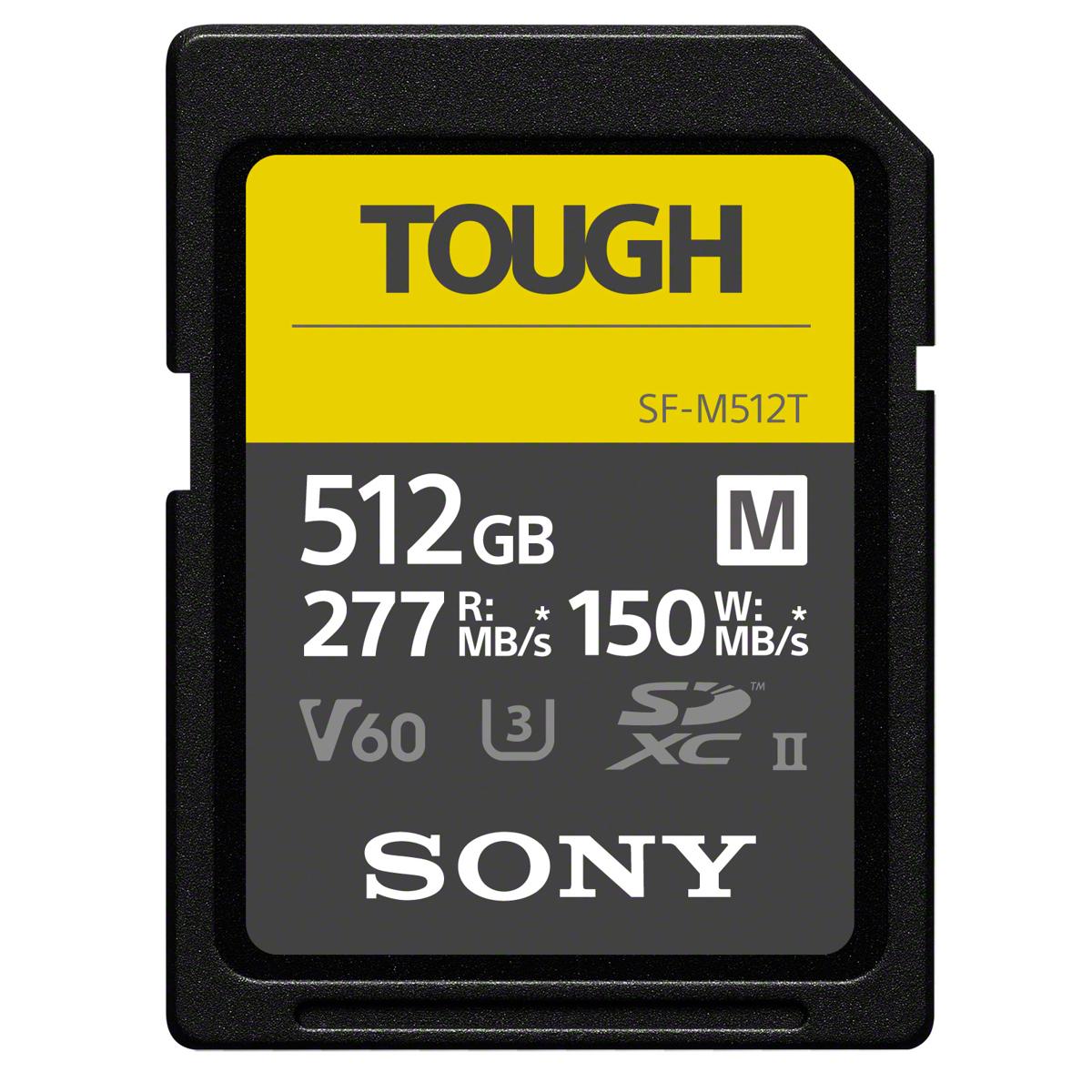 

Sony SF-M Series Tough 512GB UHS-II SDXC Memory Card