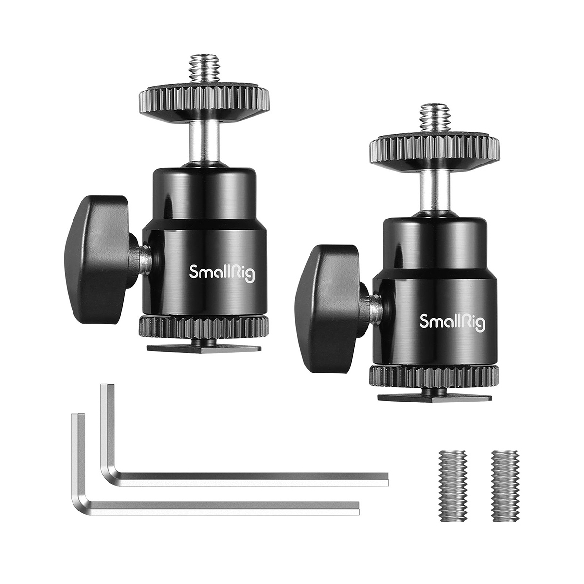 

SmallRig 1/4" Camera Hot Shoe Mount with Additional 1/4" Screw, 2-Pack