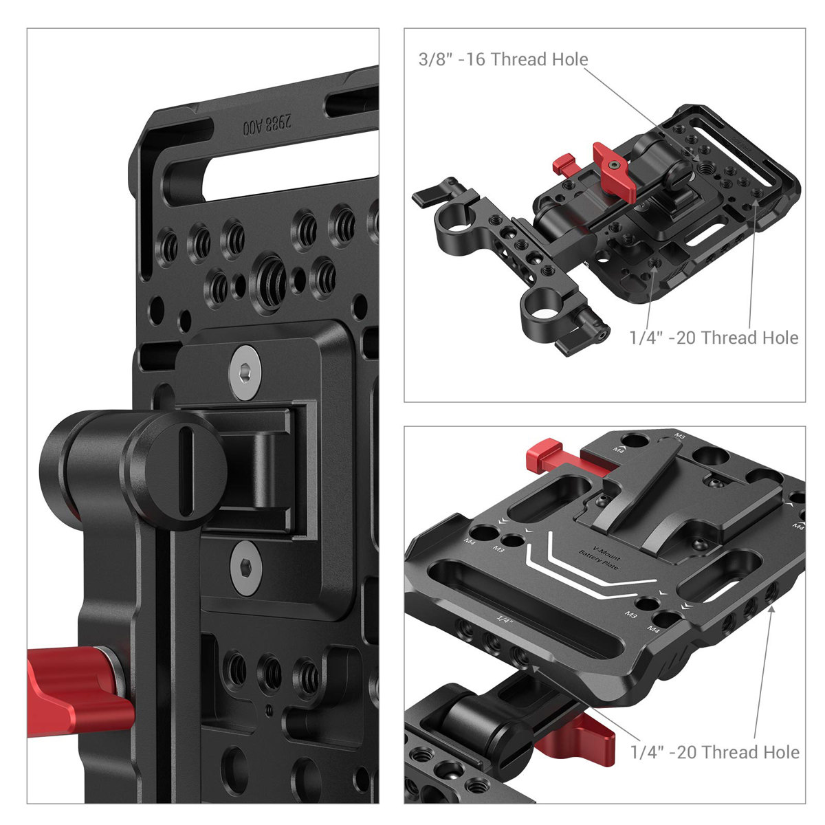 SmallRig V-Mount Battery Plate with Adjustable Arm #2991