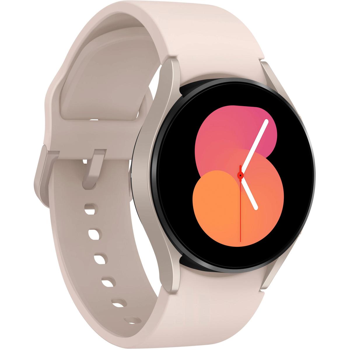 

Samsung Galaxy Watch5 GPS + LTE, 40mm Aluminum Case with Sport Band, Pink Gold