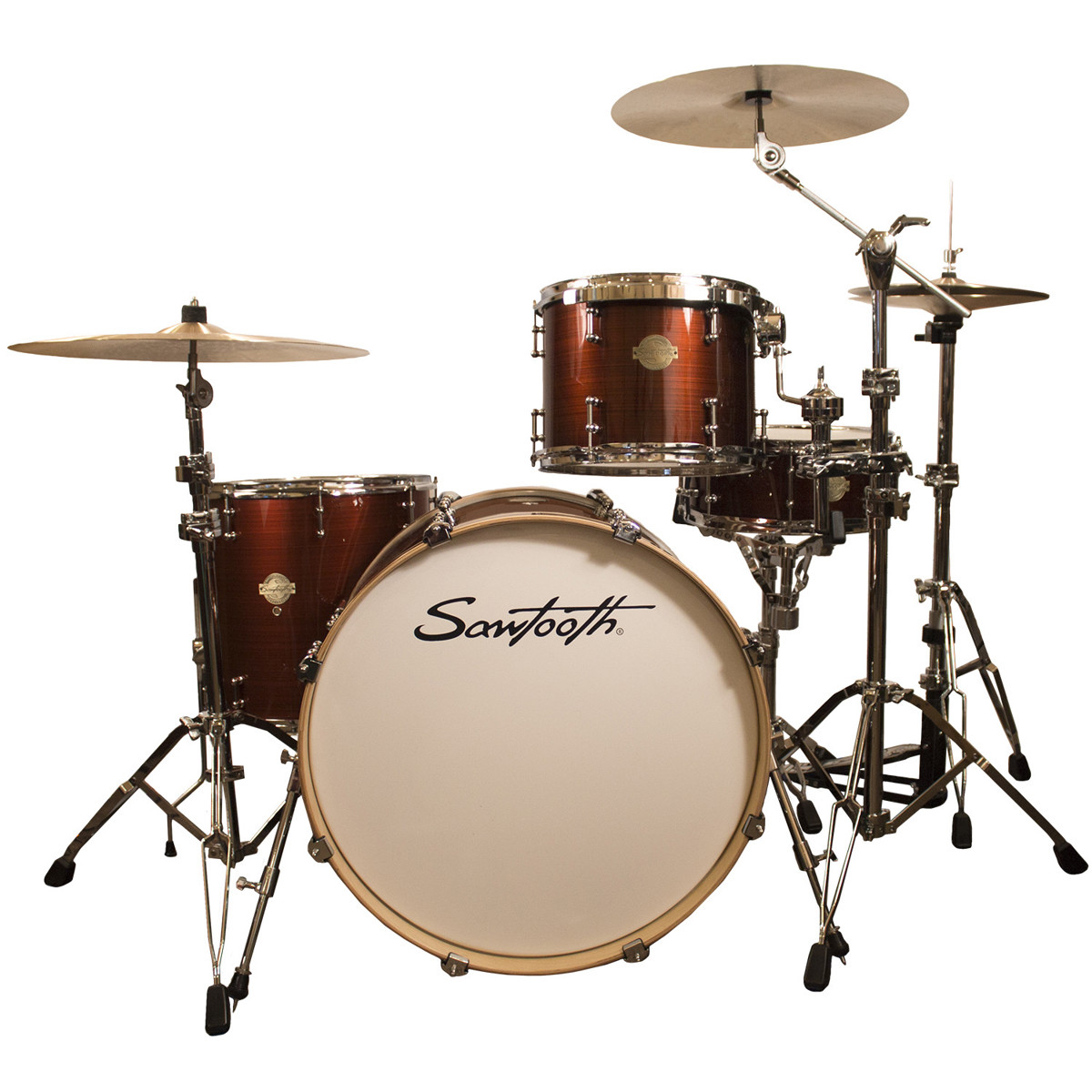 

Sawtooth Command Series 4-Piece Drum Shell Pack, Red Streak