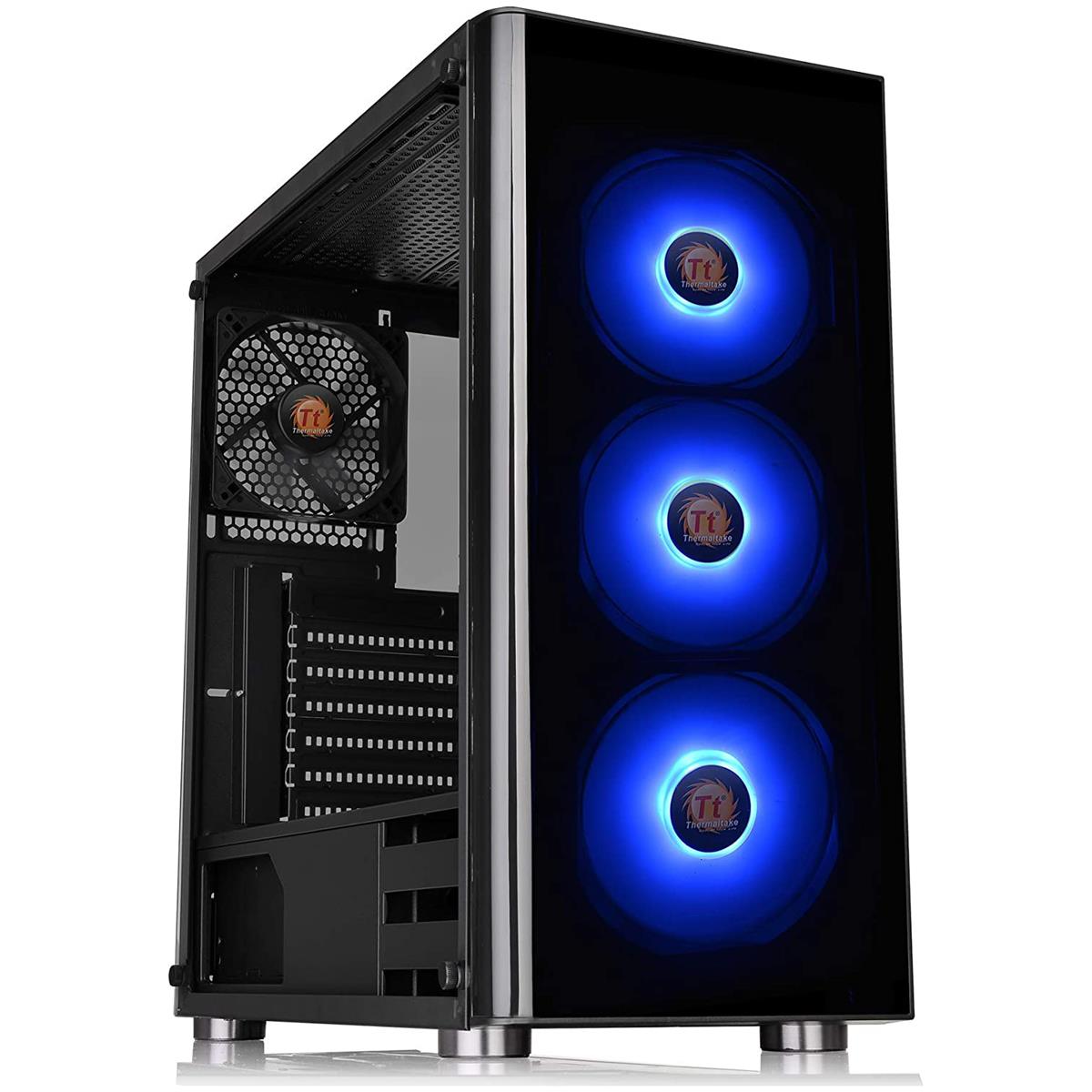 

Thermaltake V200 Tempered Glass RGB Edition Mid-Tower Chassis, Black