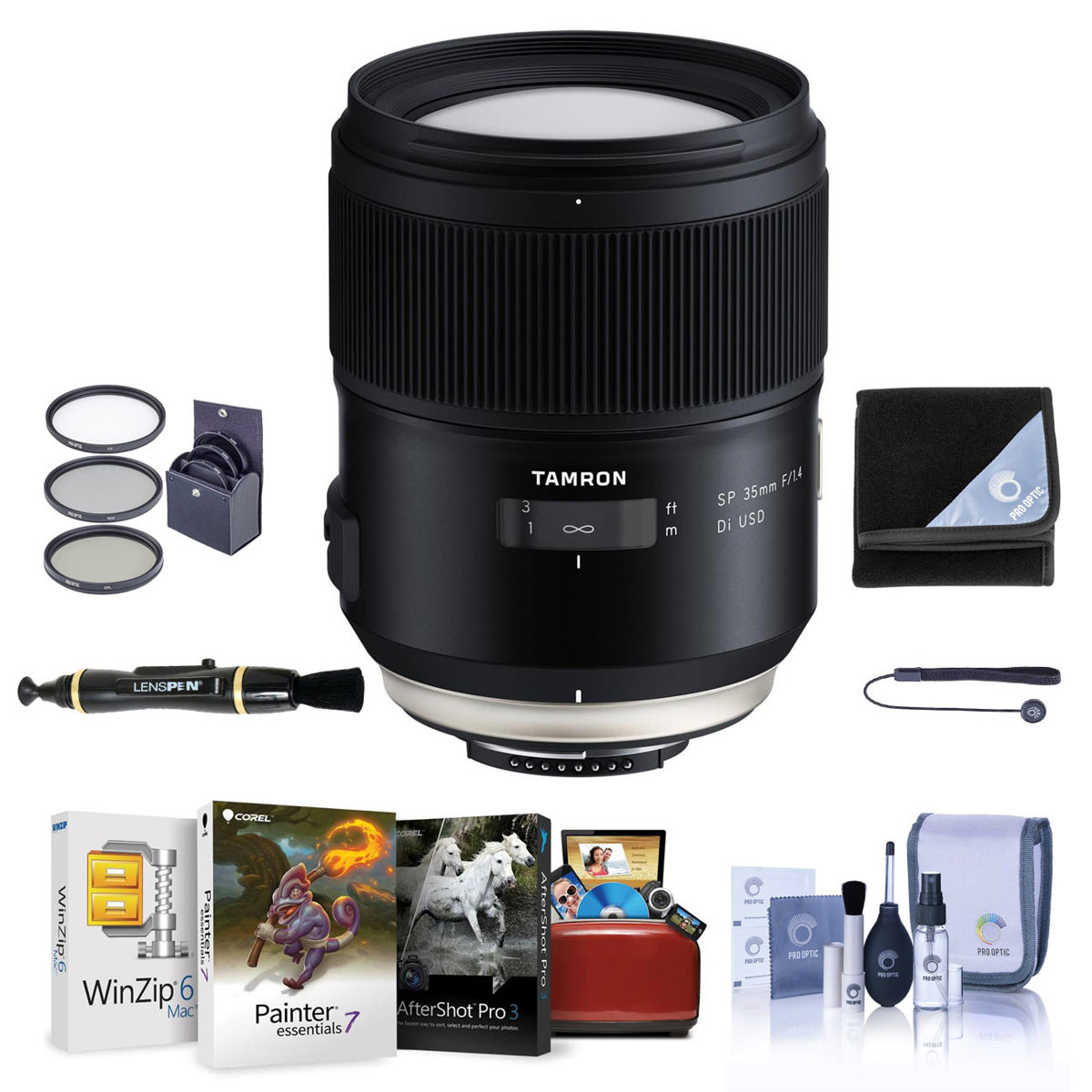 

Tamron SP 35mm f/1.4 Di USD Lens for Nikon F with Free Mac Software & Acc Kit