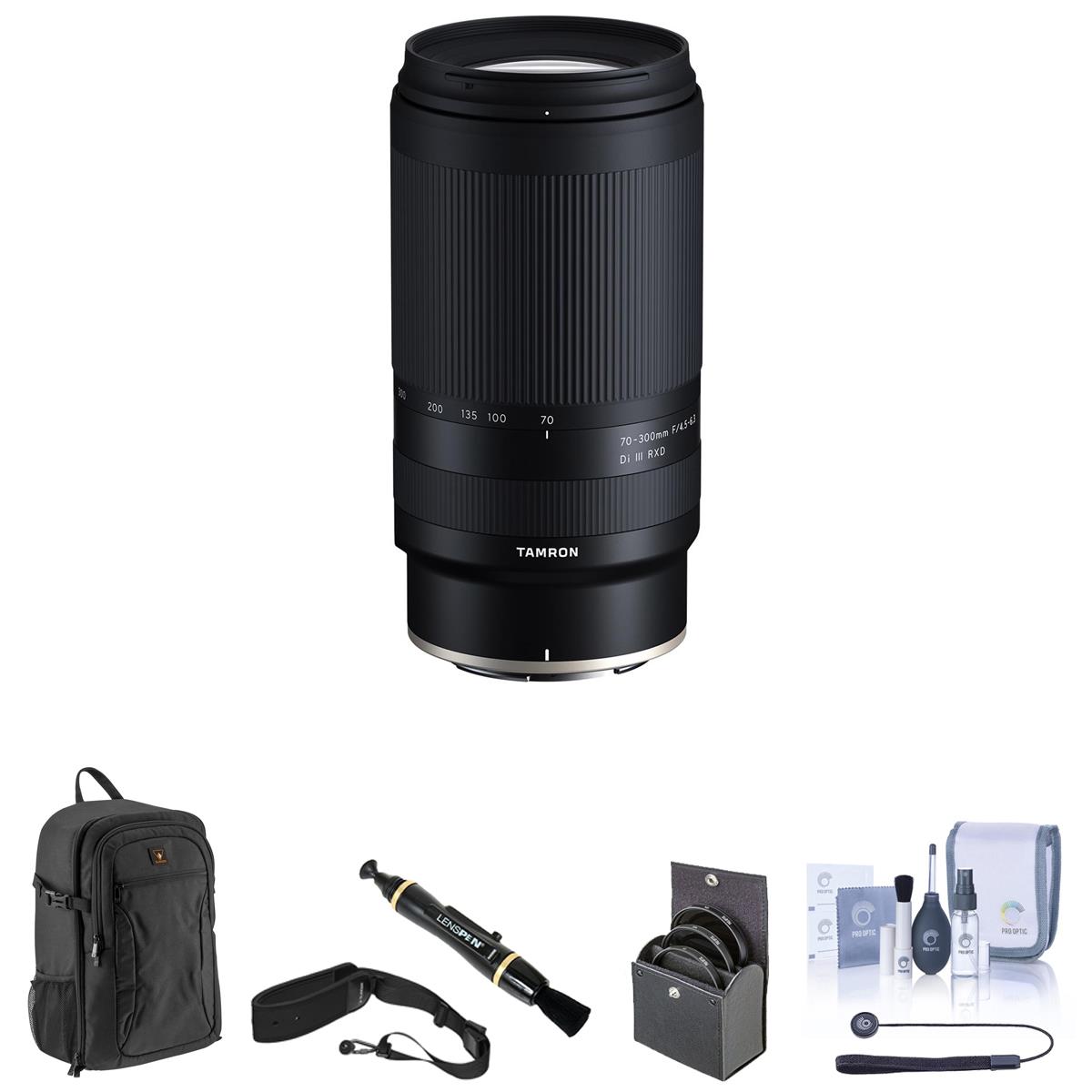 

Tamron 70-300mm f/4.5-6.3 Di III RXD Lens for Nikon Z w/ Premium Accessories Kit