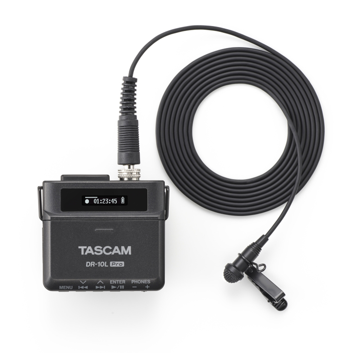 

Tascam DR-10L Pro 32-Bit Float Digital Audio Recorder with Lavalier Mic, Black