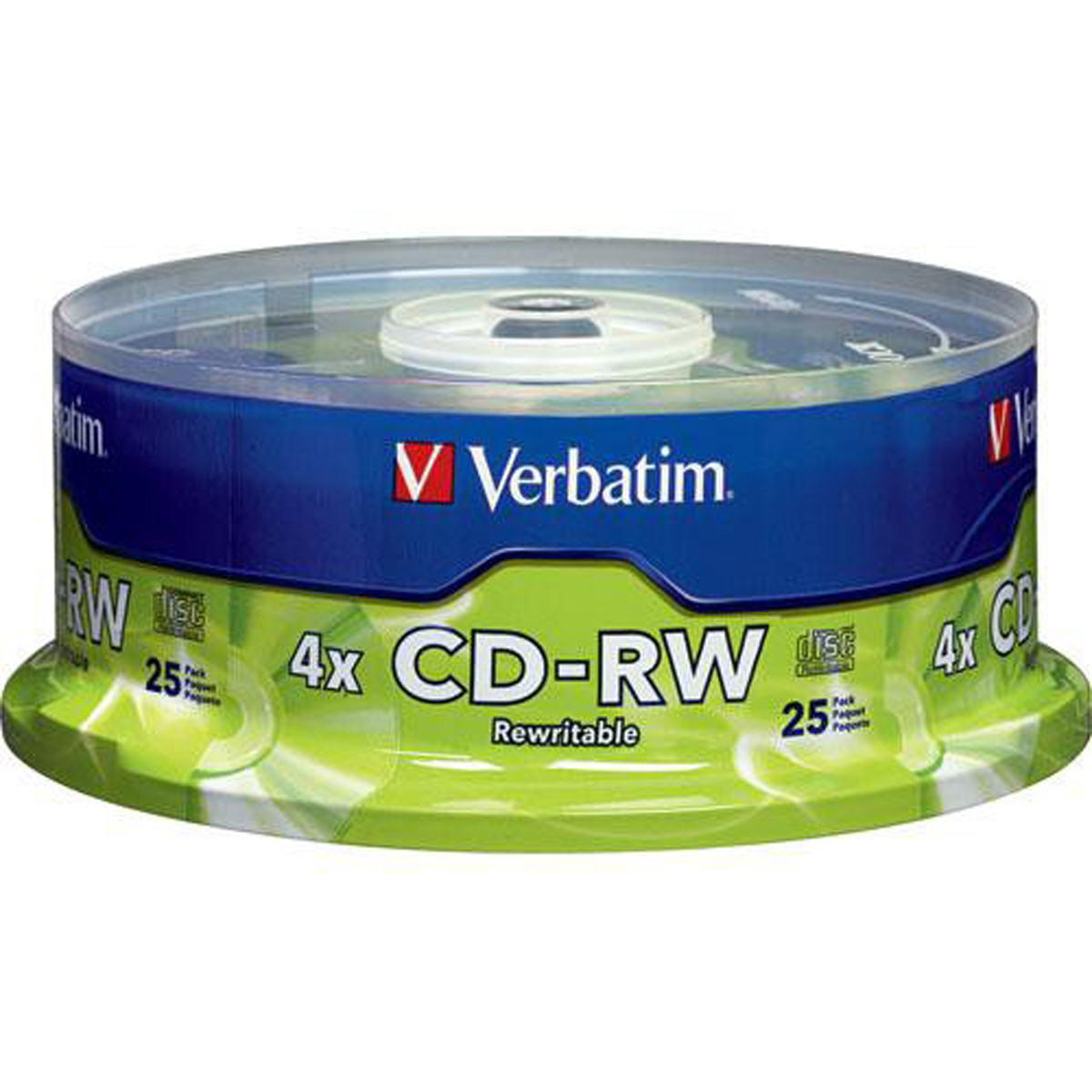 

Verbatim 95169 CD-RW 80 min,700MB Branded, 25 Pack