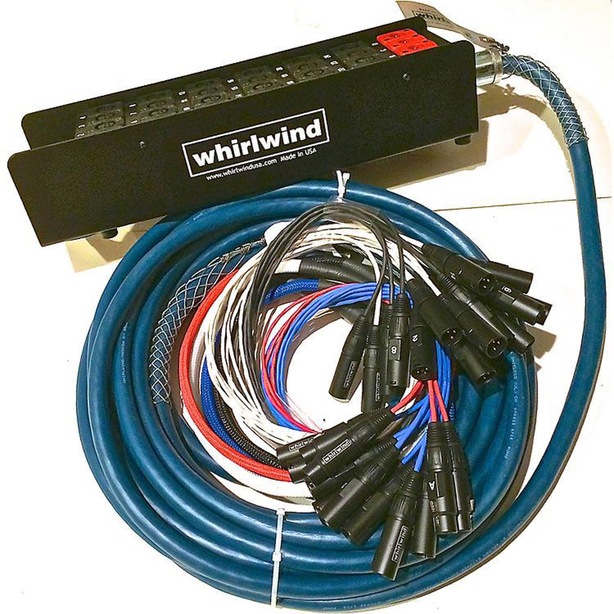 

Whirlwind 50' Box to Fan 10 1/4" TRS Medusa Snake Cable, 32 XLR Inputs