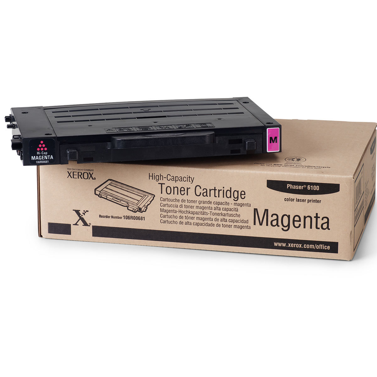 

Xerox 106R00681 Magenta Toner Cartridge, 5000 Pages