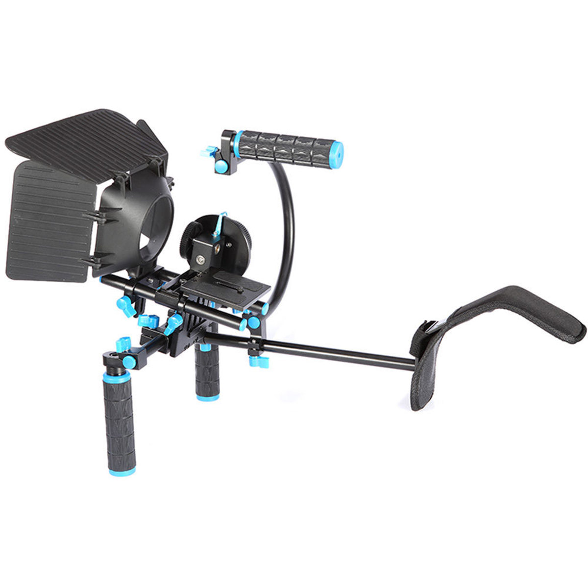 YELANGU D100 Shoulder Mount Rig with Matte Box, Follow Focus and Top Handle